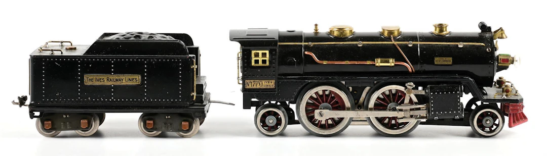 PRE-WAR IVES STANDARD GA. TRANSITION NO. 1770 STEAM LOCOMOTIVE & NO.