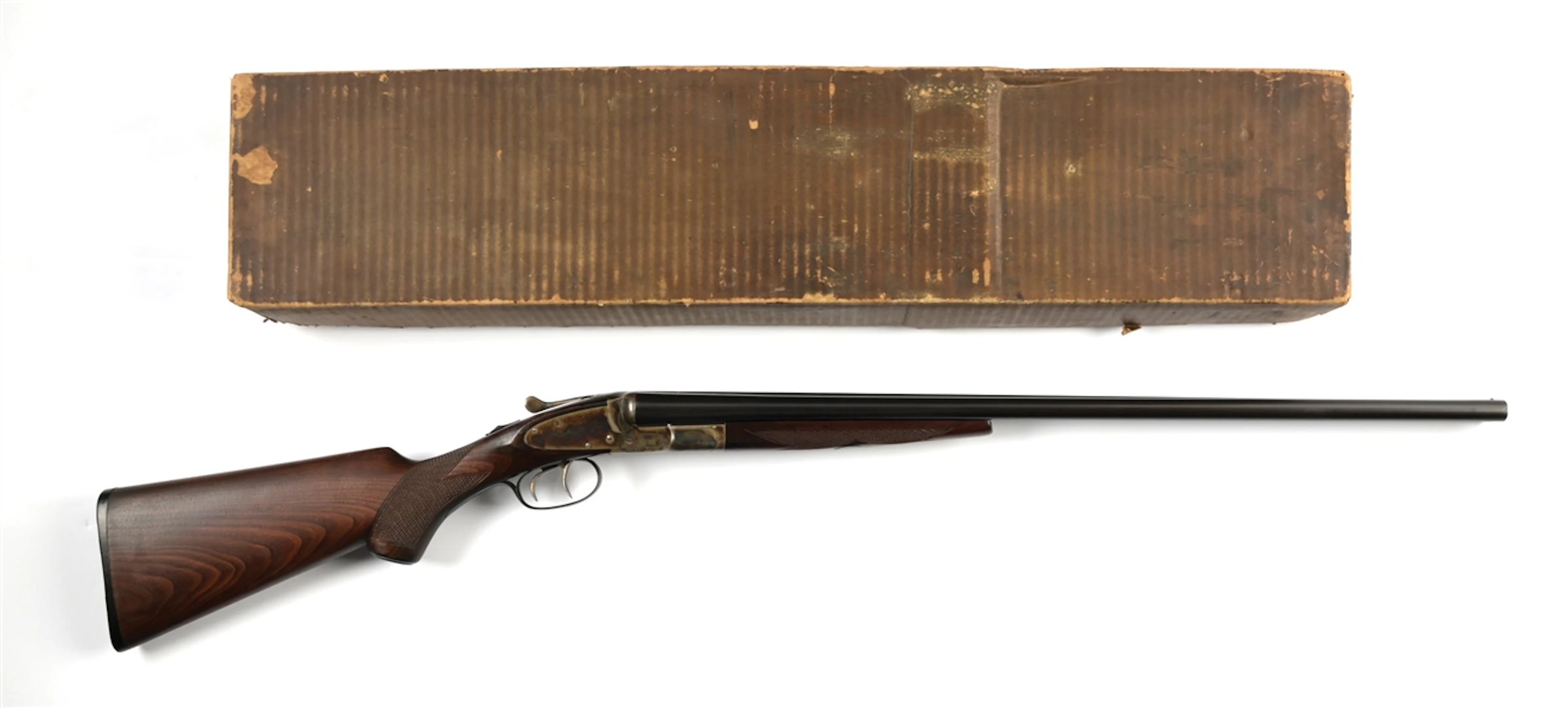 (C) OUTSTANDING L.C. SMITH FWE SIDE BY SIDE 20 GAUGE SHOTGUN IN ORIGINAL
