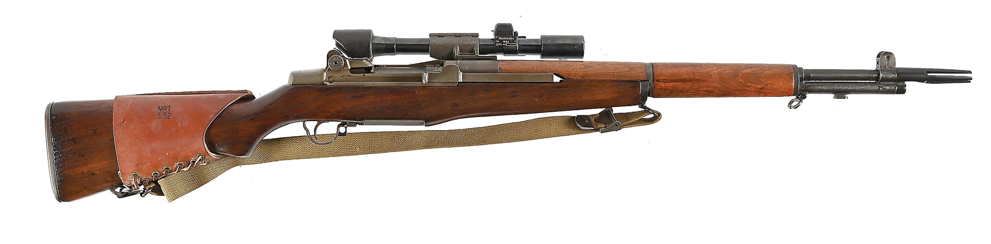 (C) SPRINGFIELD ARMORY M1D GARAND SEMI-AUTOMATIC SNIPER RIFLE.