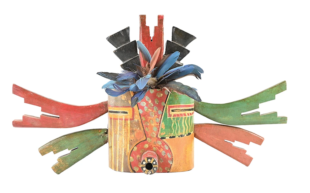 HOPI KACHINA (KATSINA) WOOD CARVING BY GREGORY LOMAYESVA
