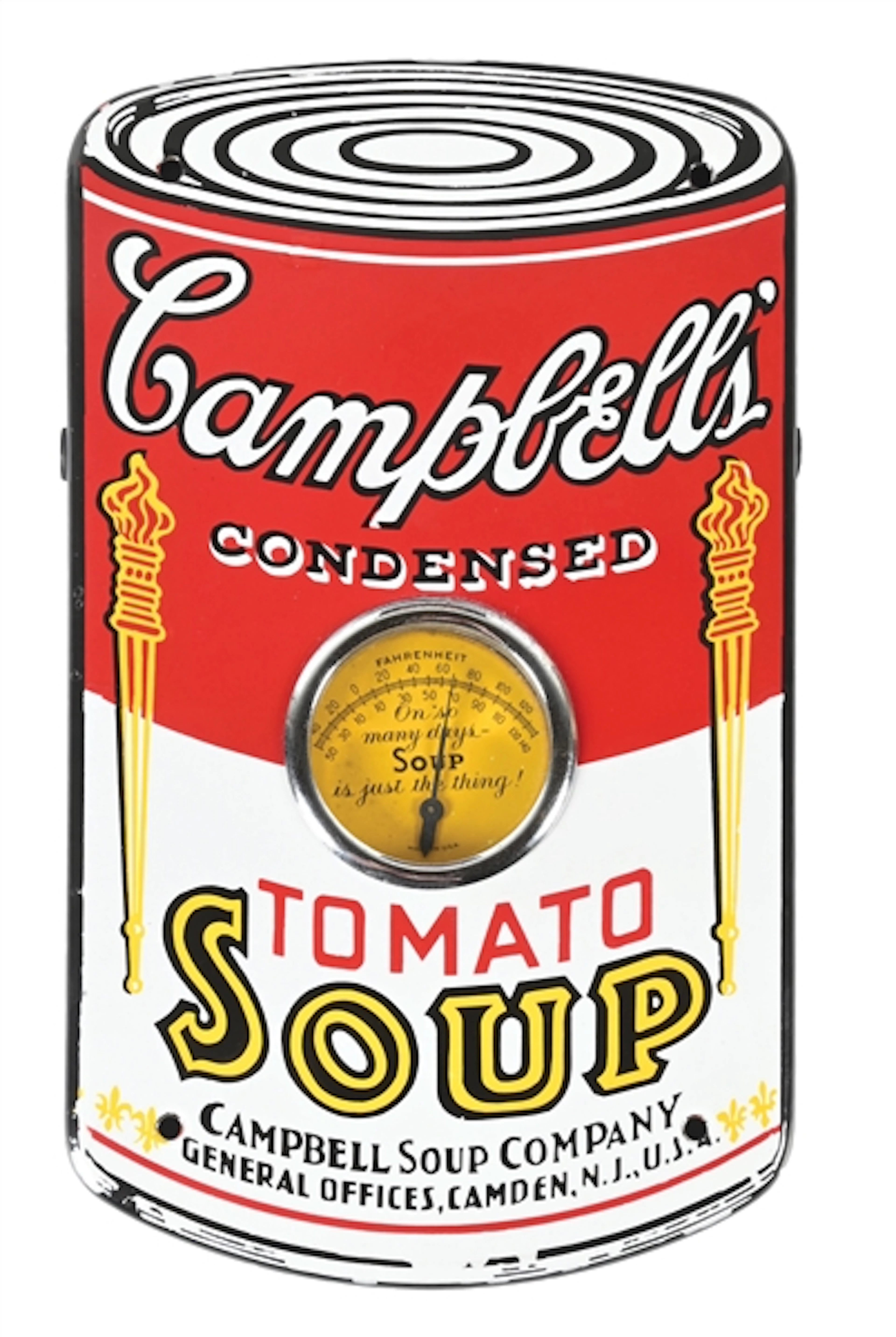 CAMPBELLS SOUP PORCELAIN THERMOMETER