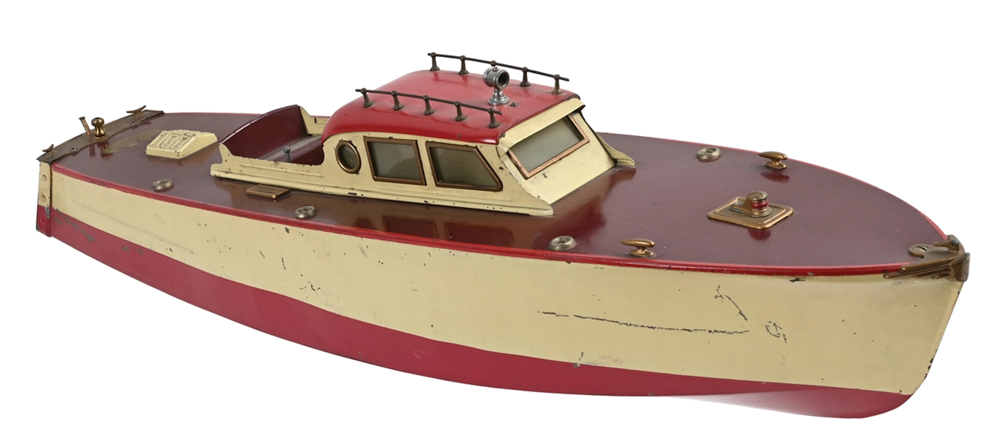 LARGE CALWIS INDUSTRIES LTD. ORKIN CRAFT CABIN CRUISER TOY BOAT
