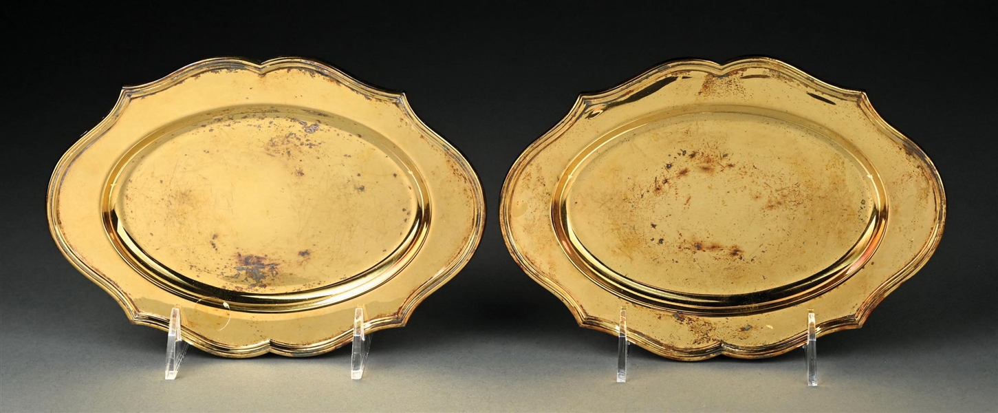 COLLECTION OF 2: GERRARD & CO. LTD. MADE IN ENGLAND GILDED SILVER