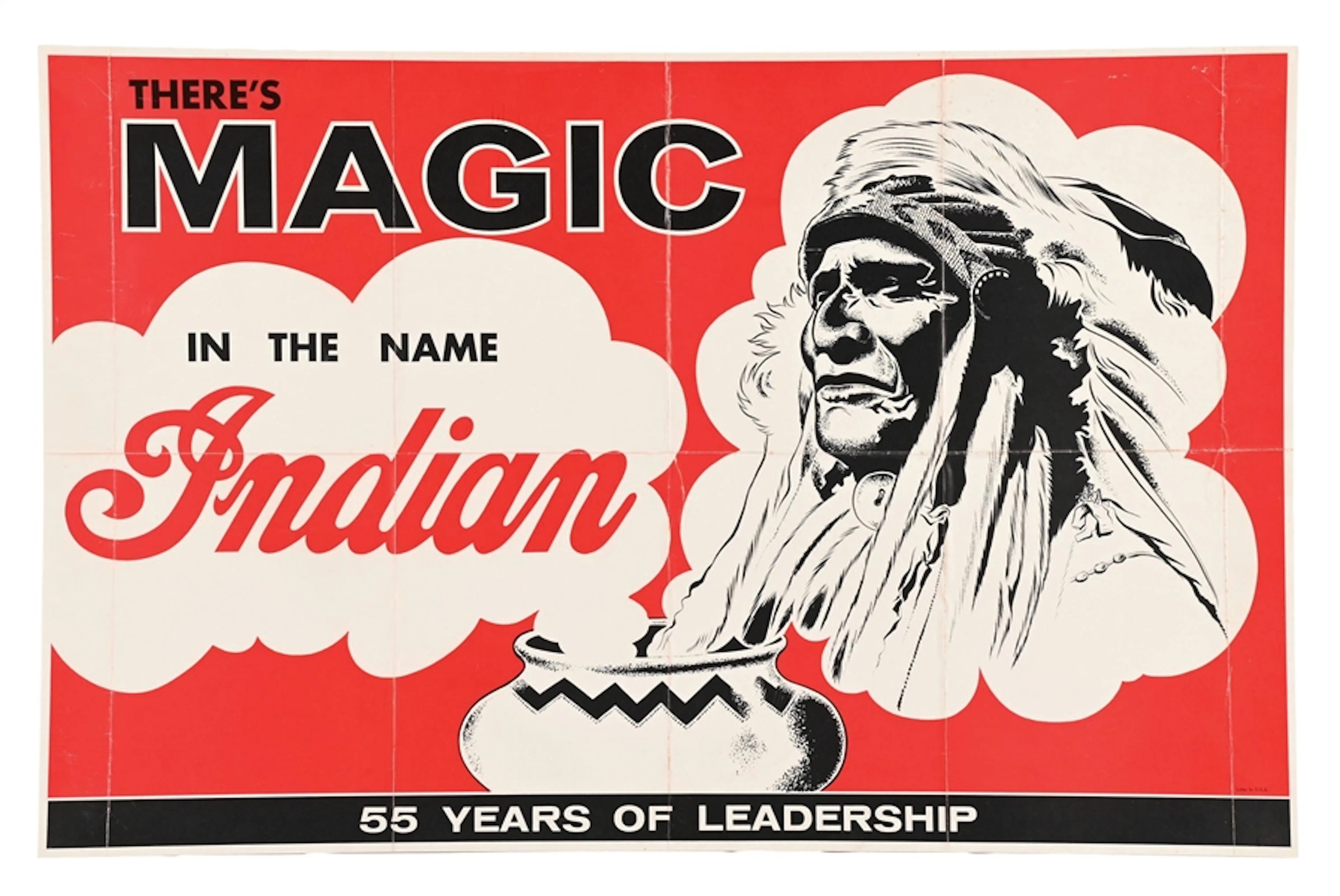 INDIAN MOTORCYCLES "THERE'S MAGIC IN THE NAME" PAPER POSTER