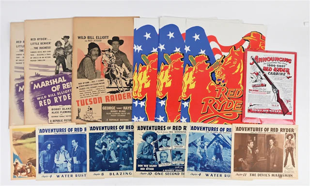 APPROX. LOT OF 34: FRED HARMAN "RED RYDER" MOVIE POSTERS AND LOBBY CARDS