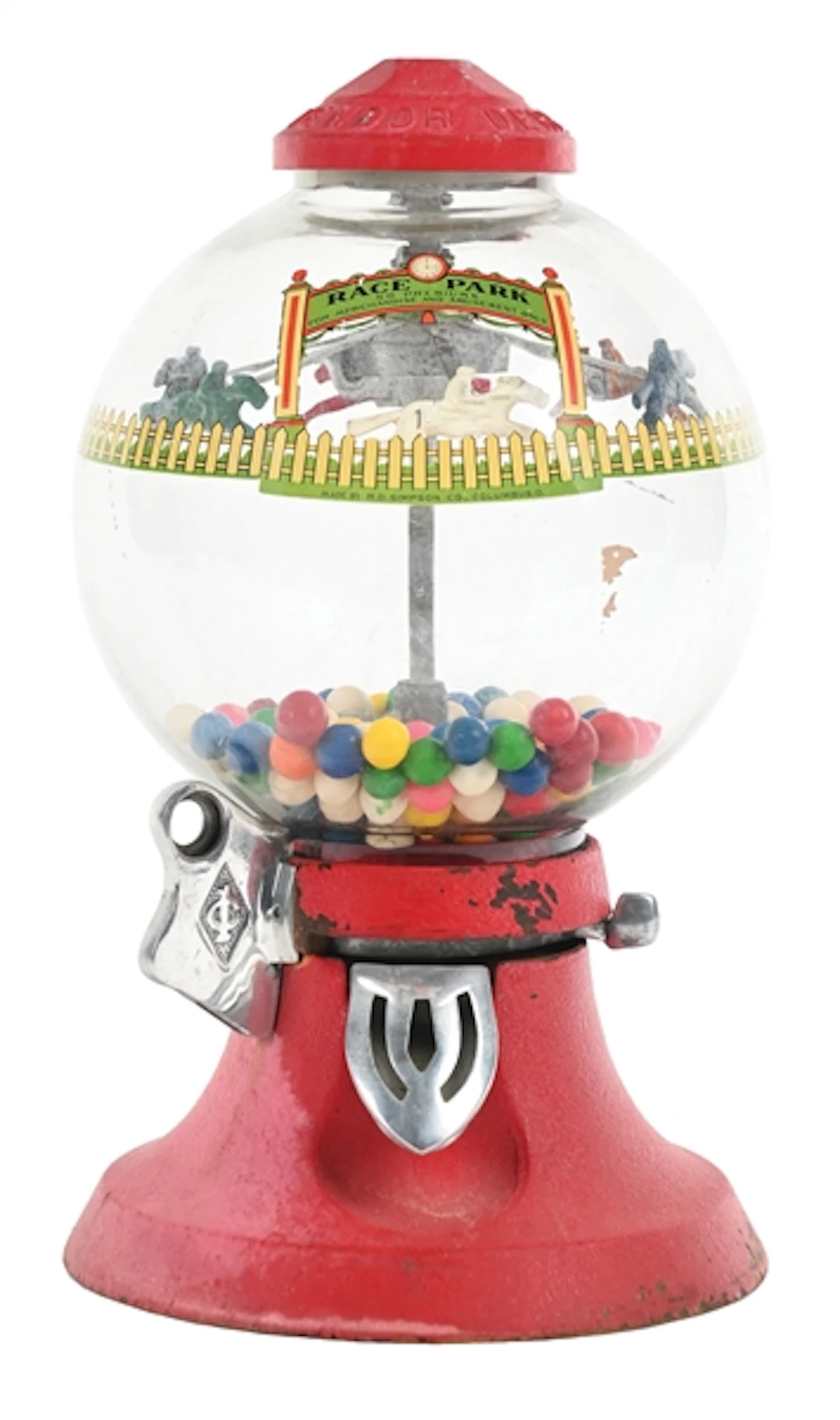1¢ DERBY CONFECTION VENDOR RACE PARK VENDING MACHINE