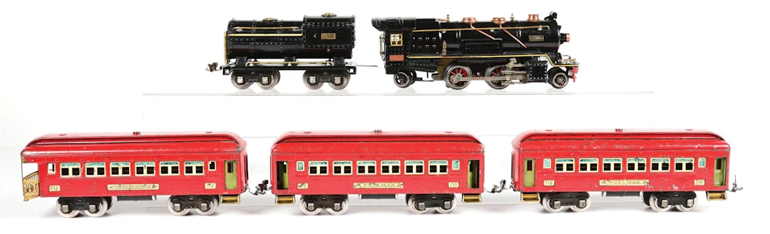 PRE-WAR LIONEL O-GA. NO. 260E STEAM PASSENGER SET