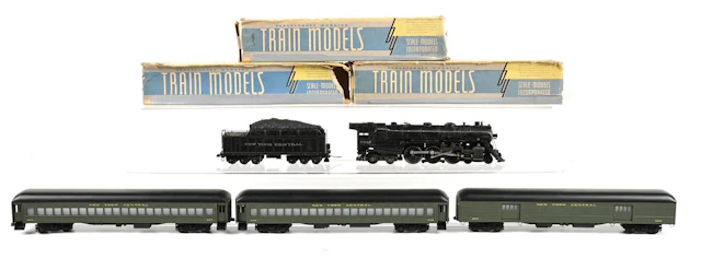 PRE-WAR LIONEL OO-GA. NEW YORK CENTRAL HUDSON STEAM LOCOMOTIVE 3-CAR