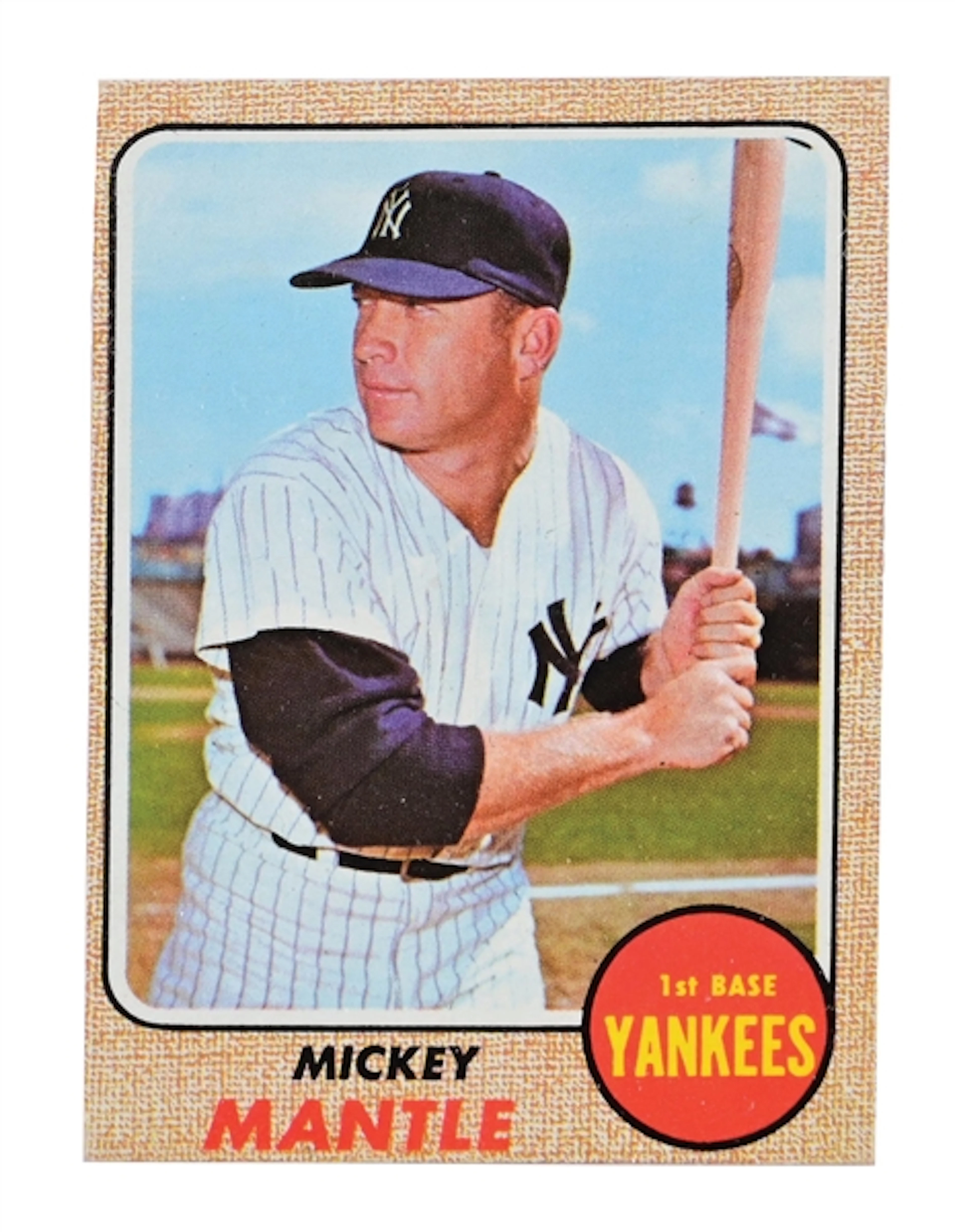 1968 TOPPS MICKEY MANTLE CARD