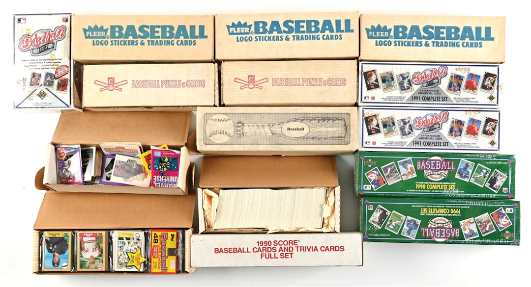 LOT OF 15: BOXES OF BASEBALL CARDS