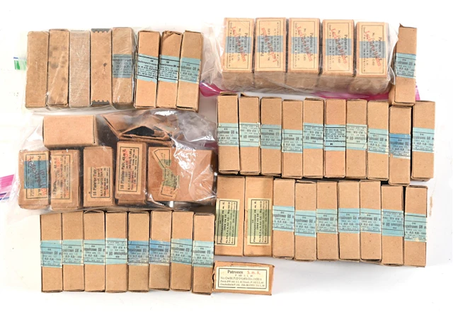 LARGE LOT OF GERMAN WWII AMMUNITION.
