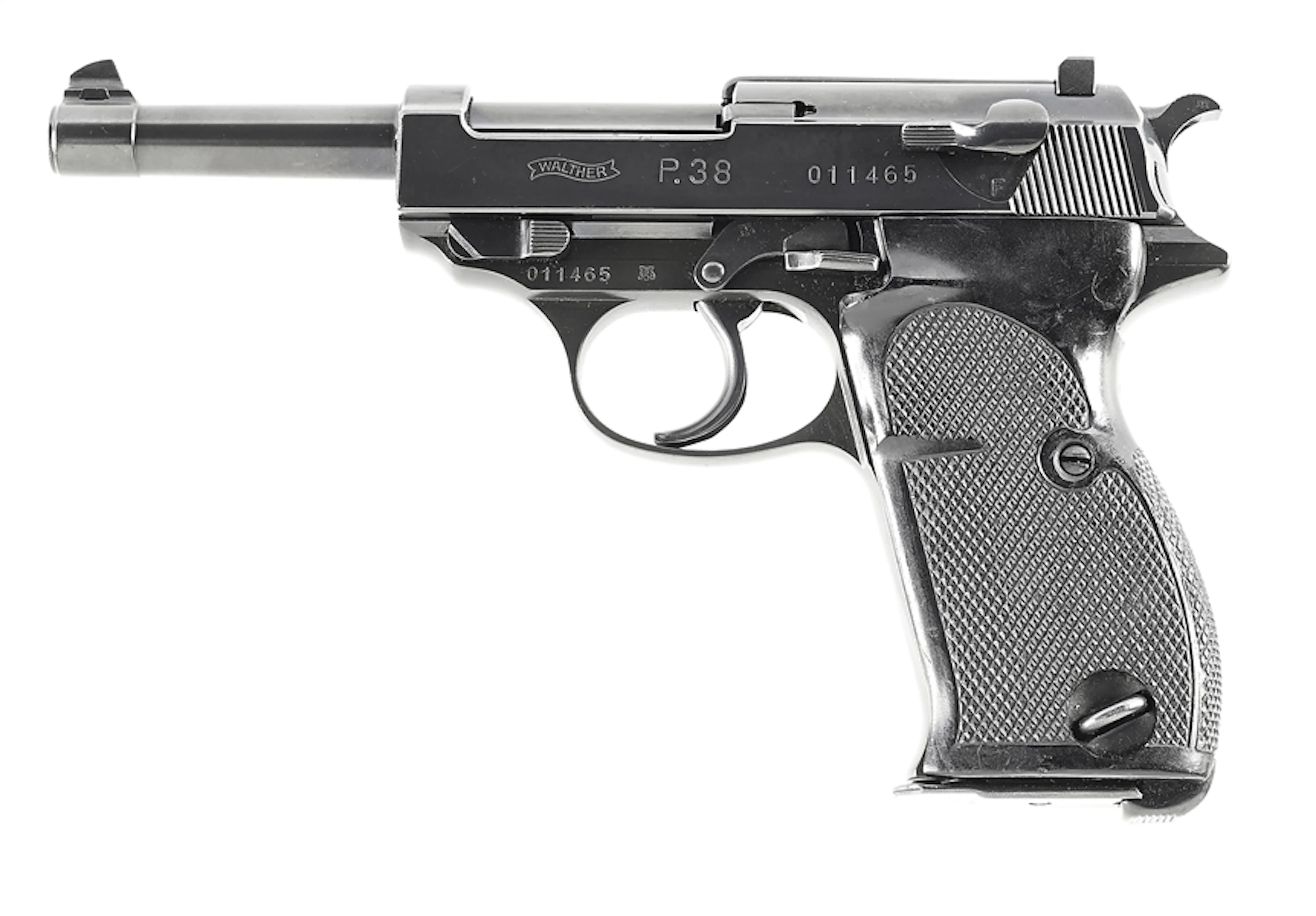 (C) ZERO SERIES WALTHER P.38 SEMI-AUTOMATIC PISTOL.