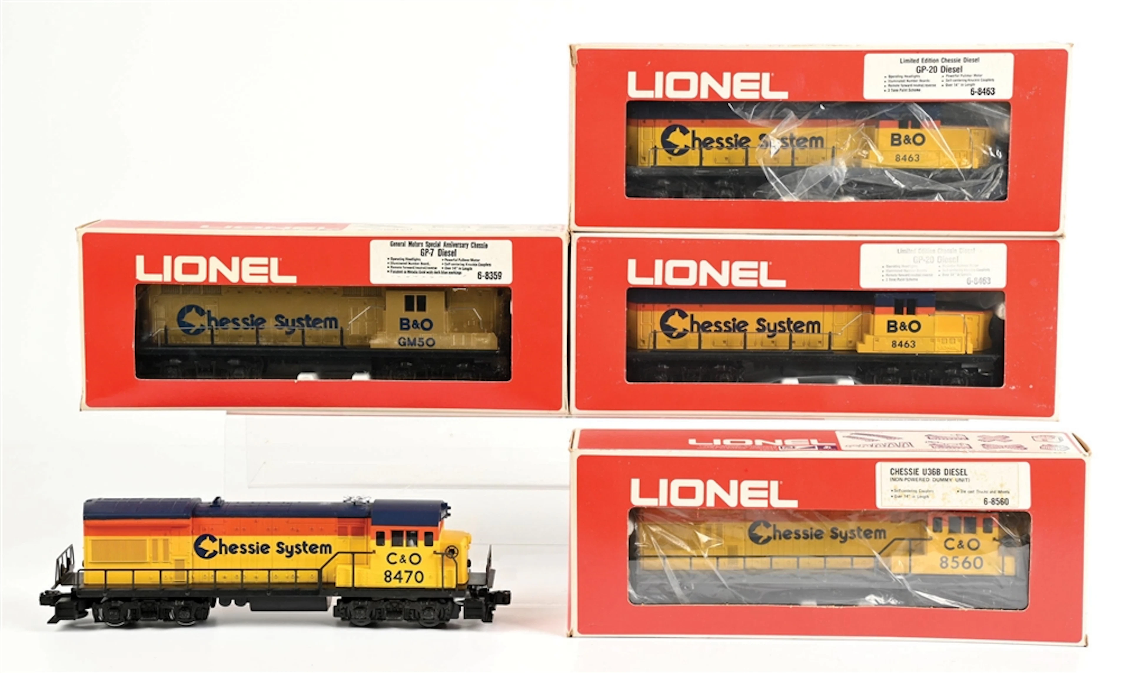 LOT OF 5: LIONEL DIESEL LOCOMOTIVES