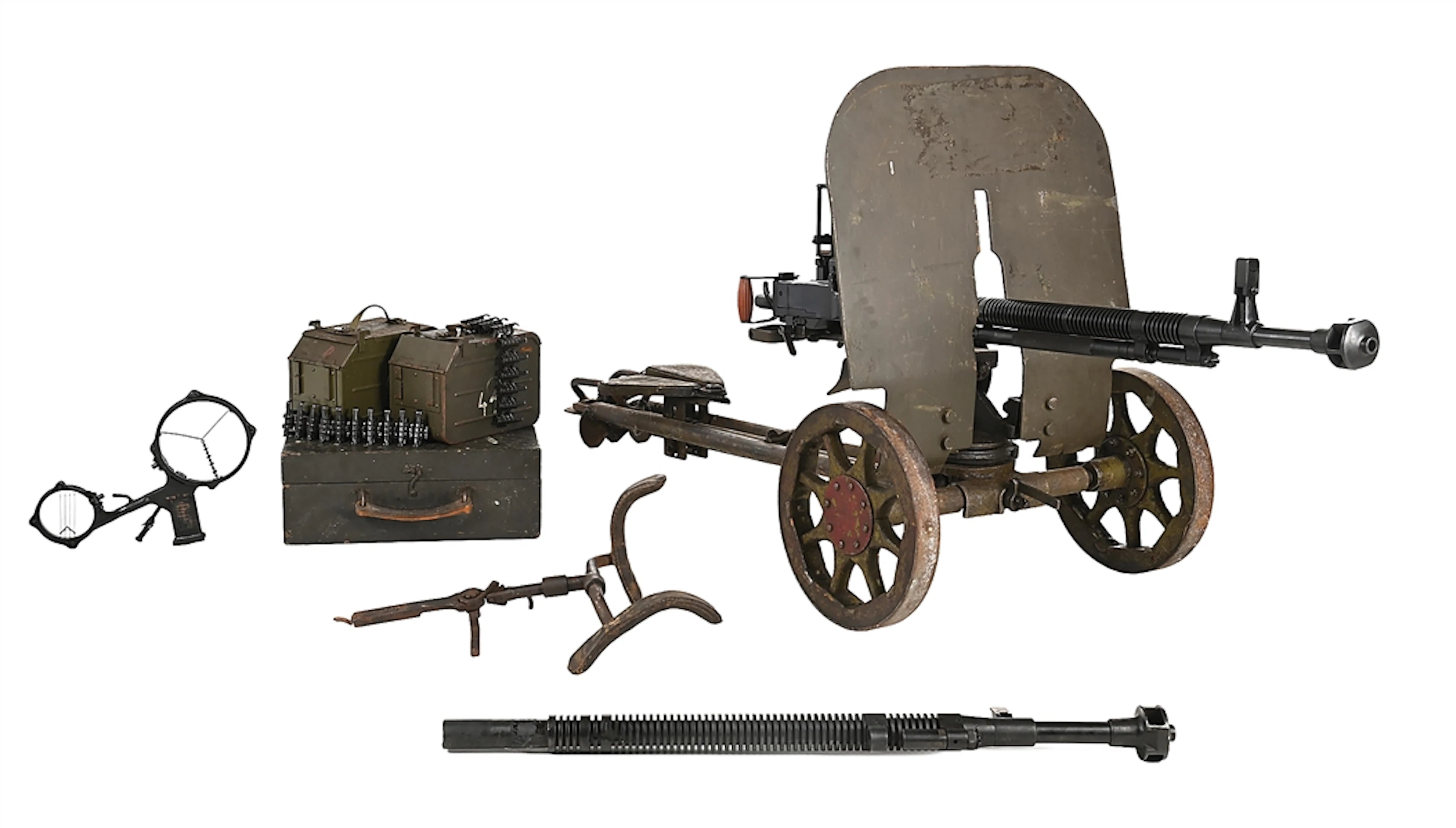 (M) WELL ACCESSORIZED MMC 1938/46S DSHK .50 BMG SEMI-AUTOMATIC BELT FED RIFLE.