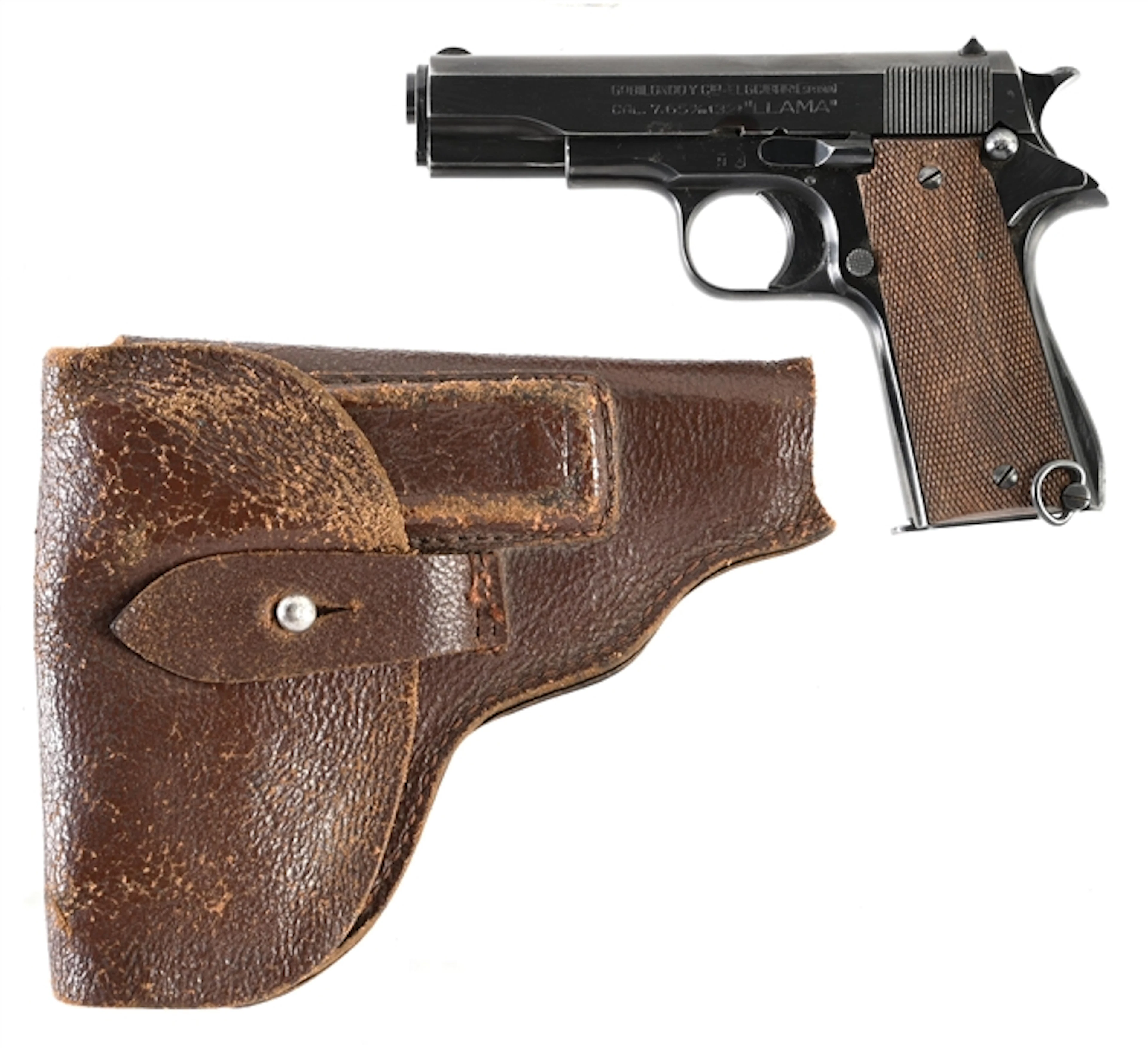 (M) LLAMA MODEL III-A SPANISH MILITARY POLICE .380 SEMI-AUTOMATIC PISTOL.