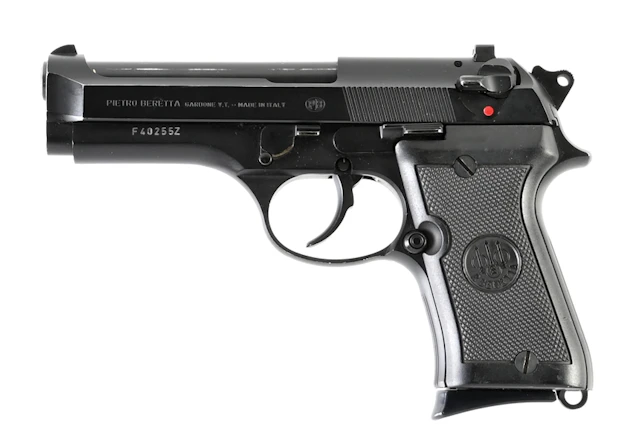 (M) BERETTA MODEL 92 SB SEMI-AUTOMATIC PISTOL WITH CASE.