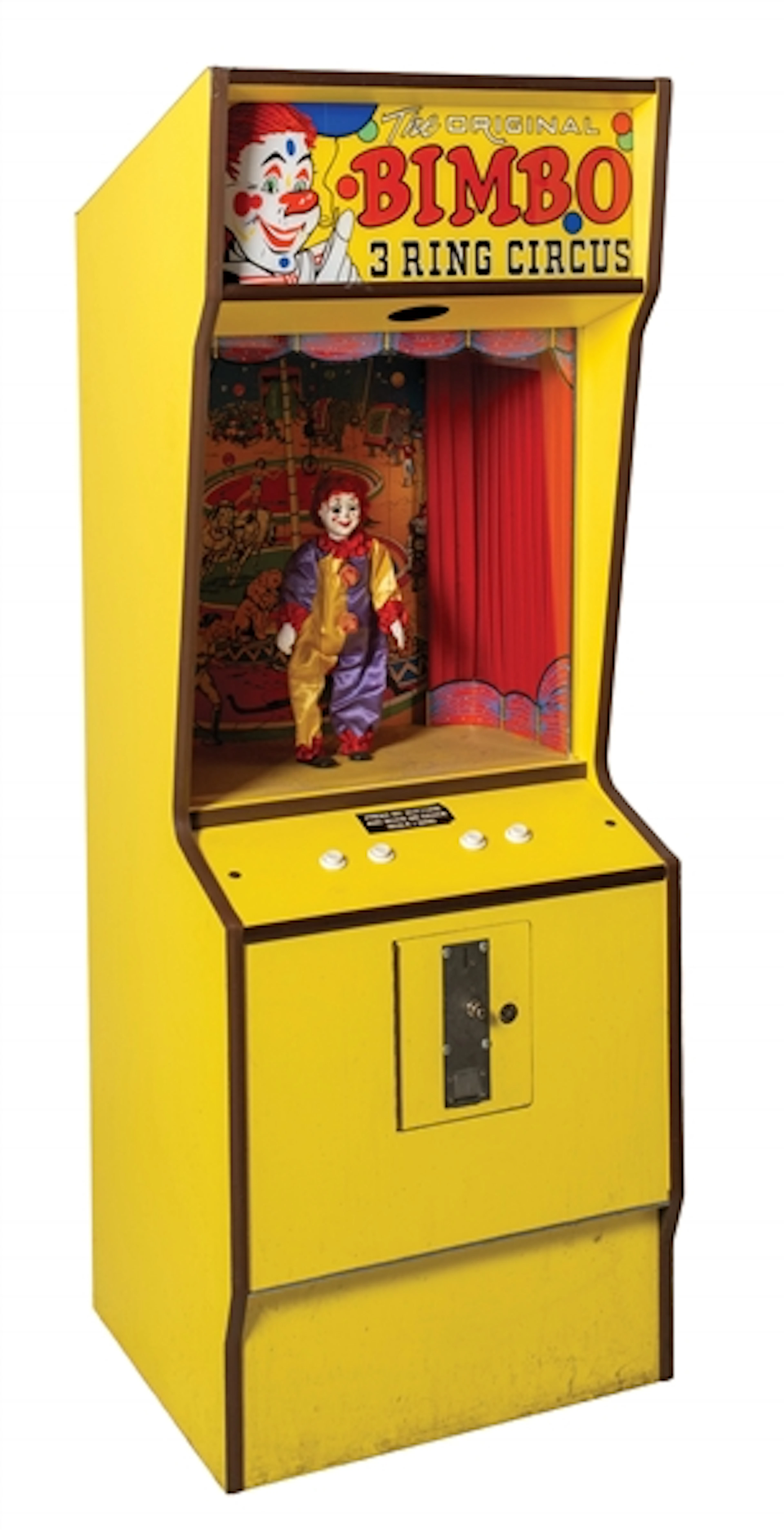 THE ORIGINAL BIMBO 3-RING CIRCUS ARCADE GAME