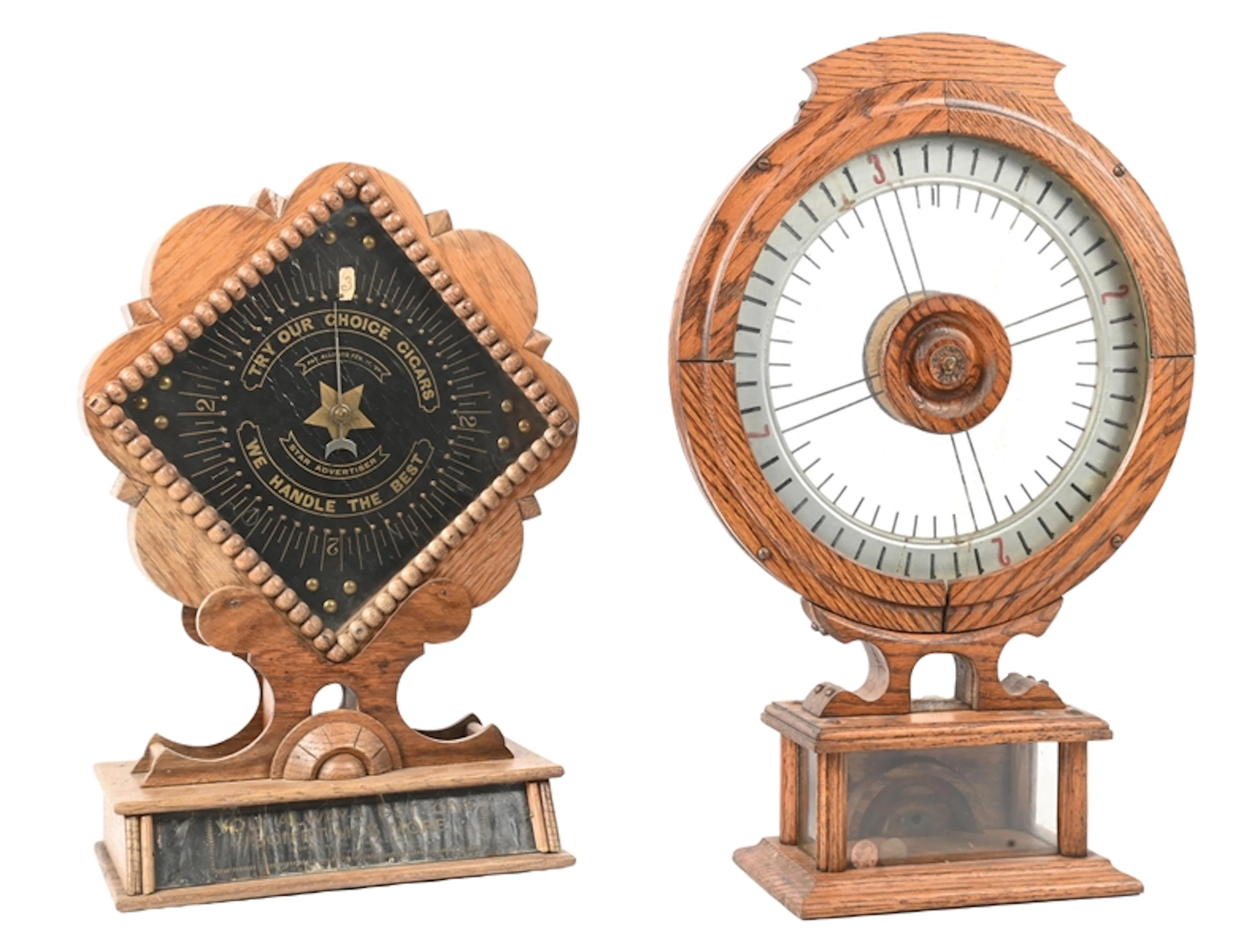 A PAIR OF CIGAR TRADE STIMULATORS: STAR TRADER & FAIREST WHEEL