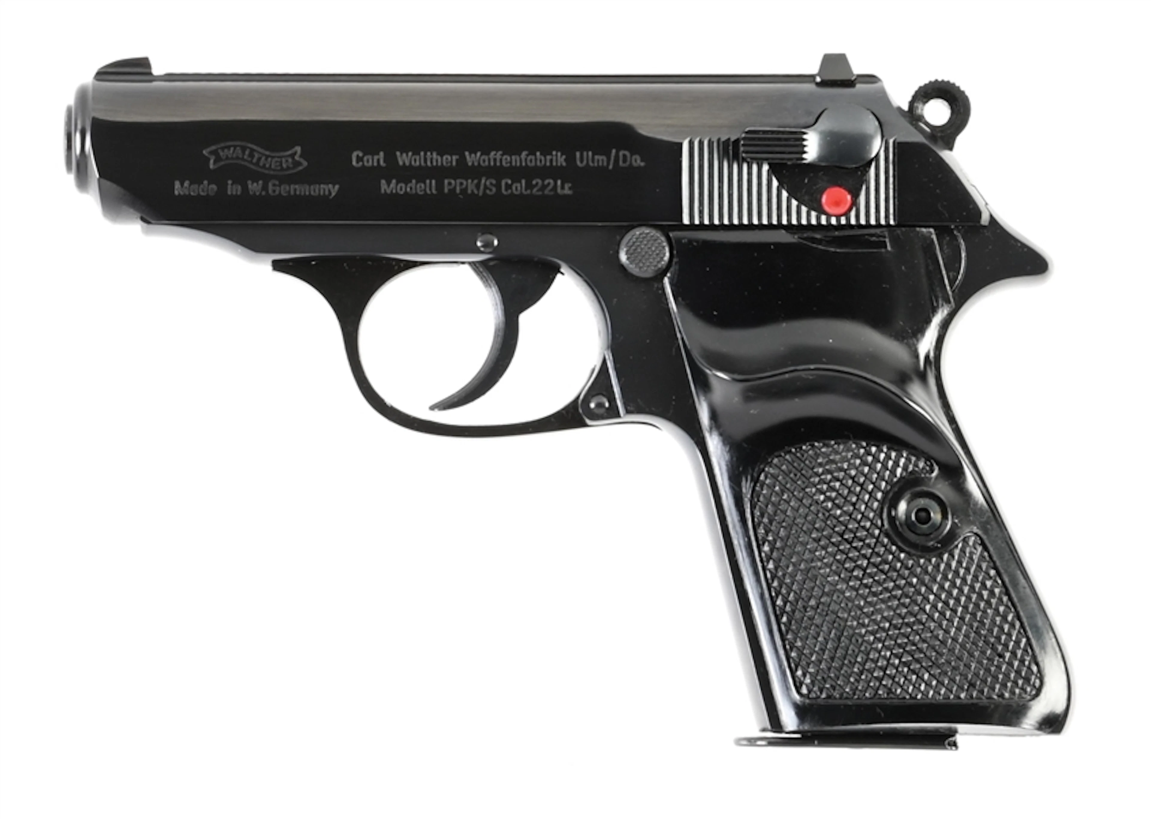 (C) WALTHER PPK/S .22 SEMI-AUTOMATIC PISTOL WITH BOX