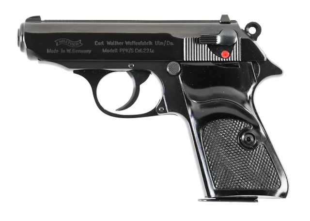 (C) WALTHER PPK/S .22 SEMI-AUTOMATIC PISTOL WITH BOX