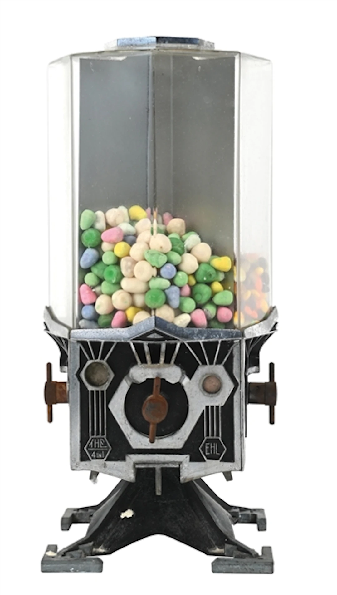 1¢ "FOUR IN ONE" CANDY & GUMBALL VENDING MACHINE