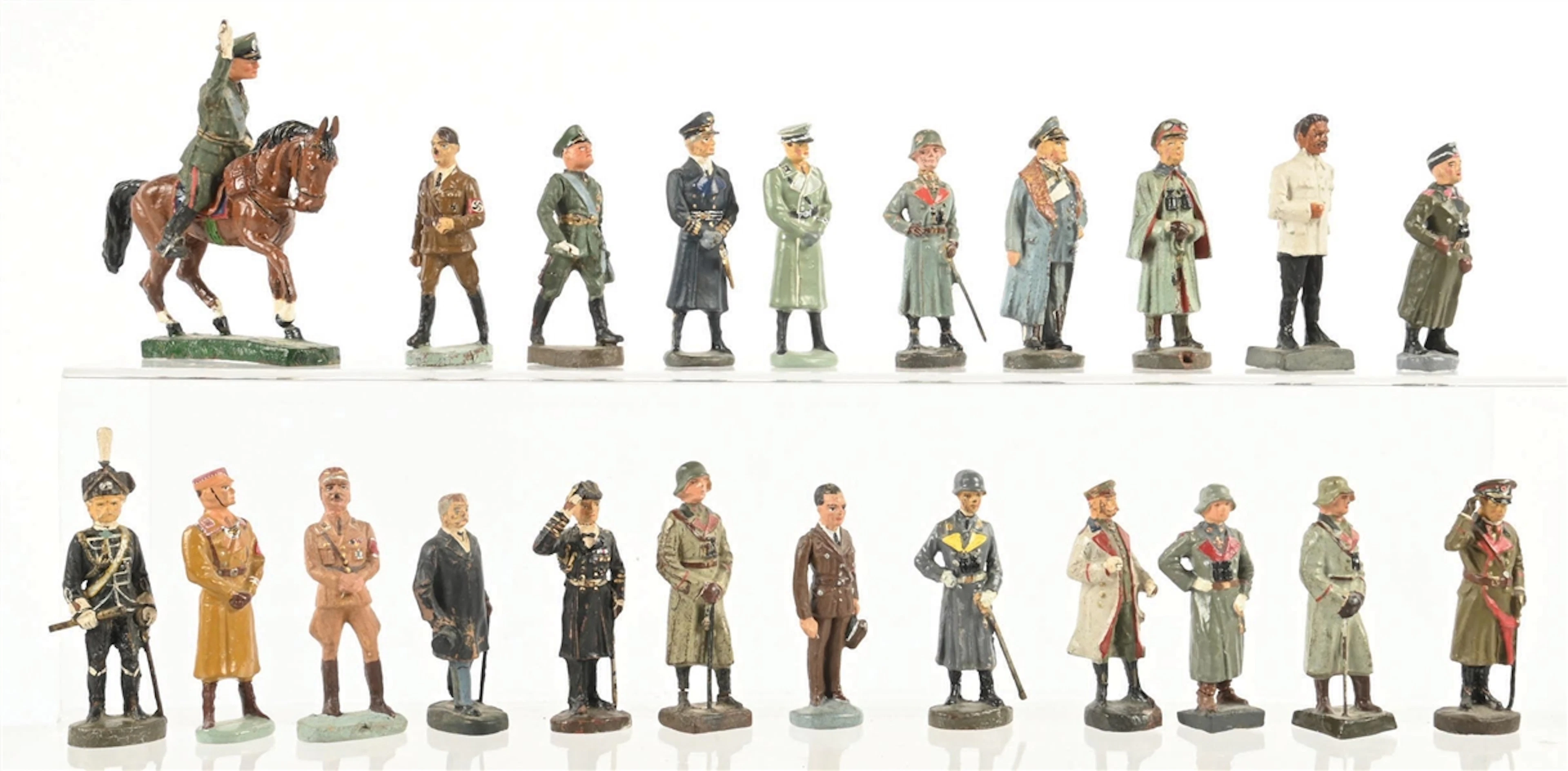 LOT OF 22: ELASTOLIN PERSONALITIES FIGURES