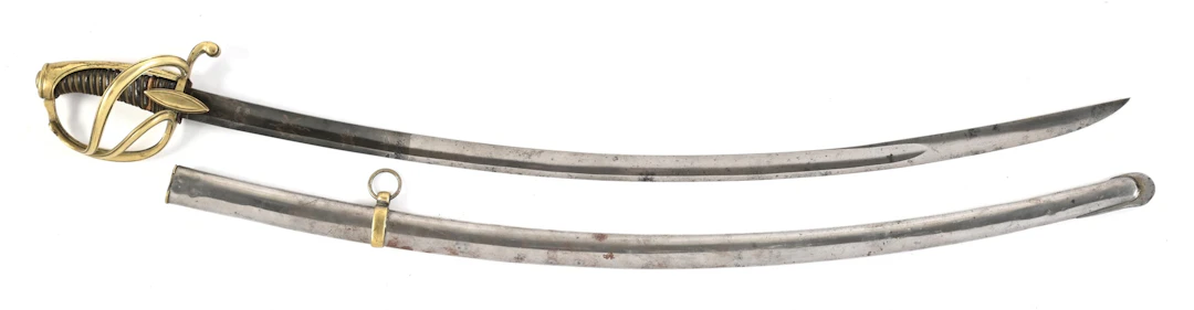FRENCH NAPOLEONIC MODEL AN XI CAVALRY OFFICER'S SABER.