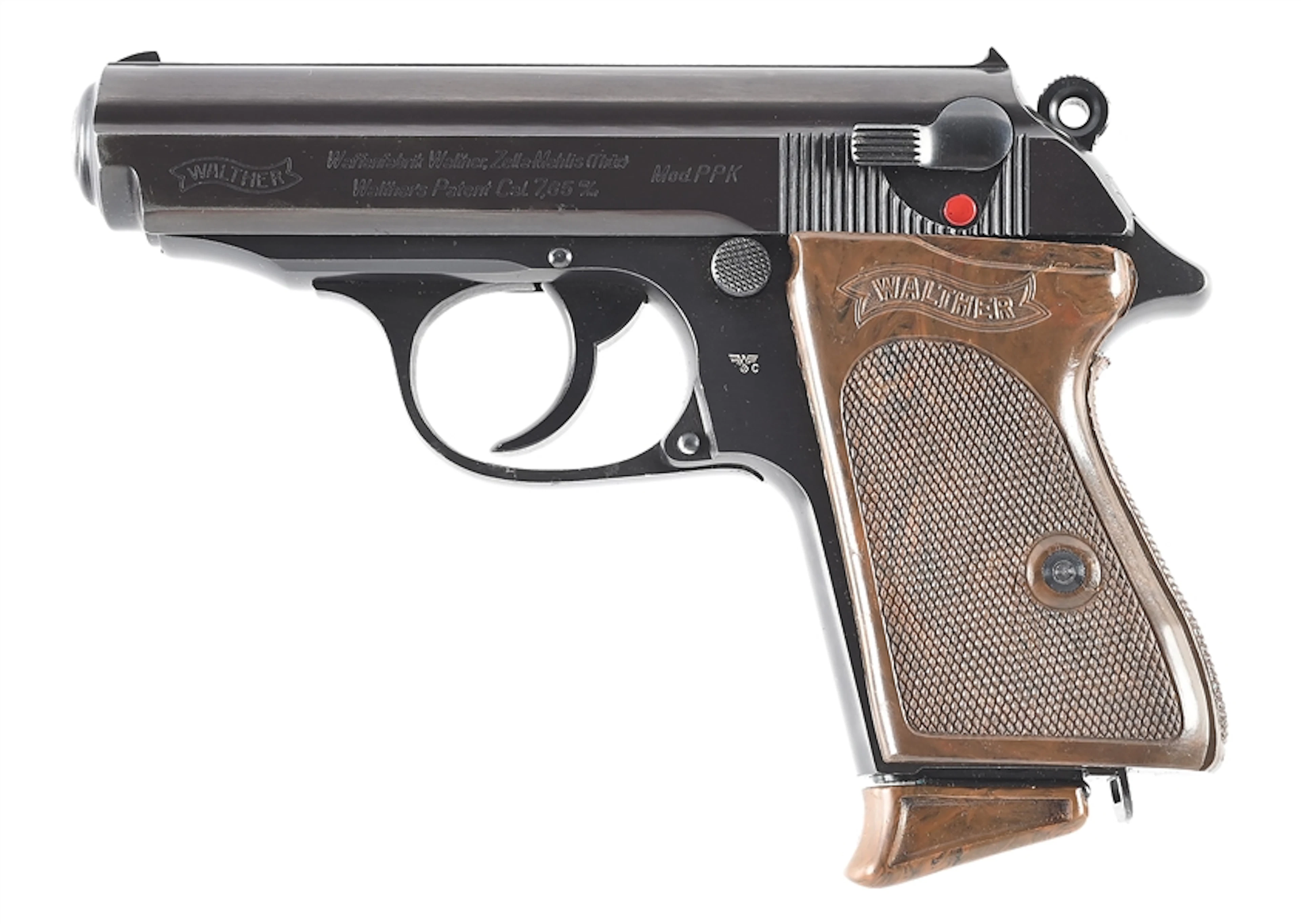 (C) WALTHER PPK 7.65MM EAGLE C POLICE SEMI-AUTOMATIC PISTOL WITH HOLSTER.