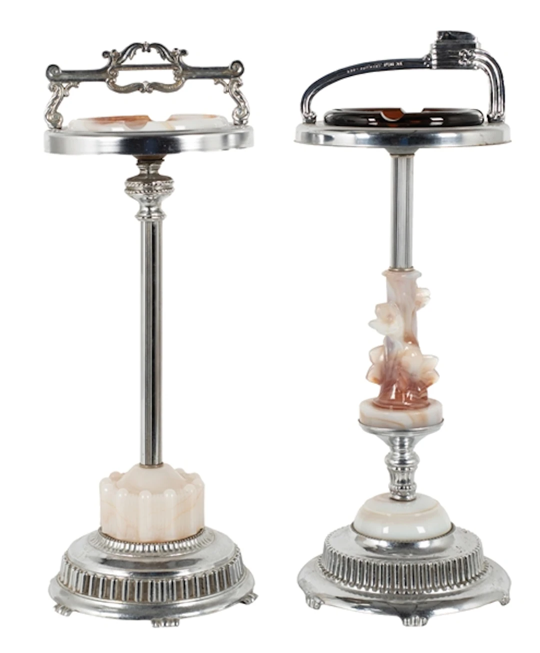 PAIR OF ART DECO CIGARETTE OR CIGAR STANDS