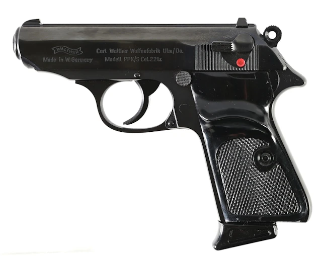 (C) INTERARMS GERMAN WALTHER PPK/S .22 SEMI-AUTOMATIC PISTOL WITH CASE.