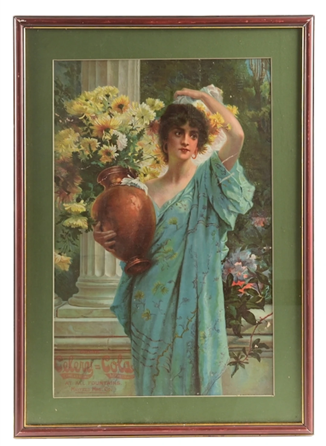 CELERY-COLA SIGN W/ WOMAN IN THE PLANTS GRAPHIC