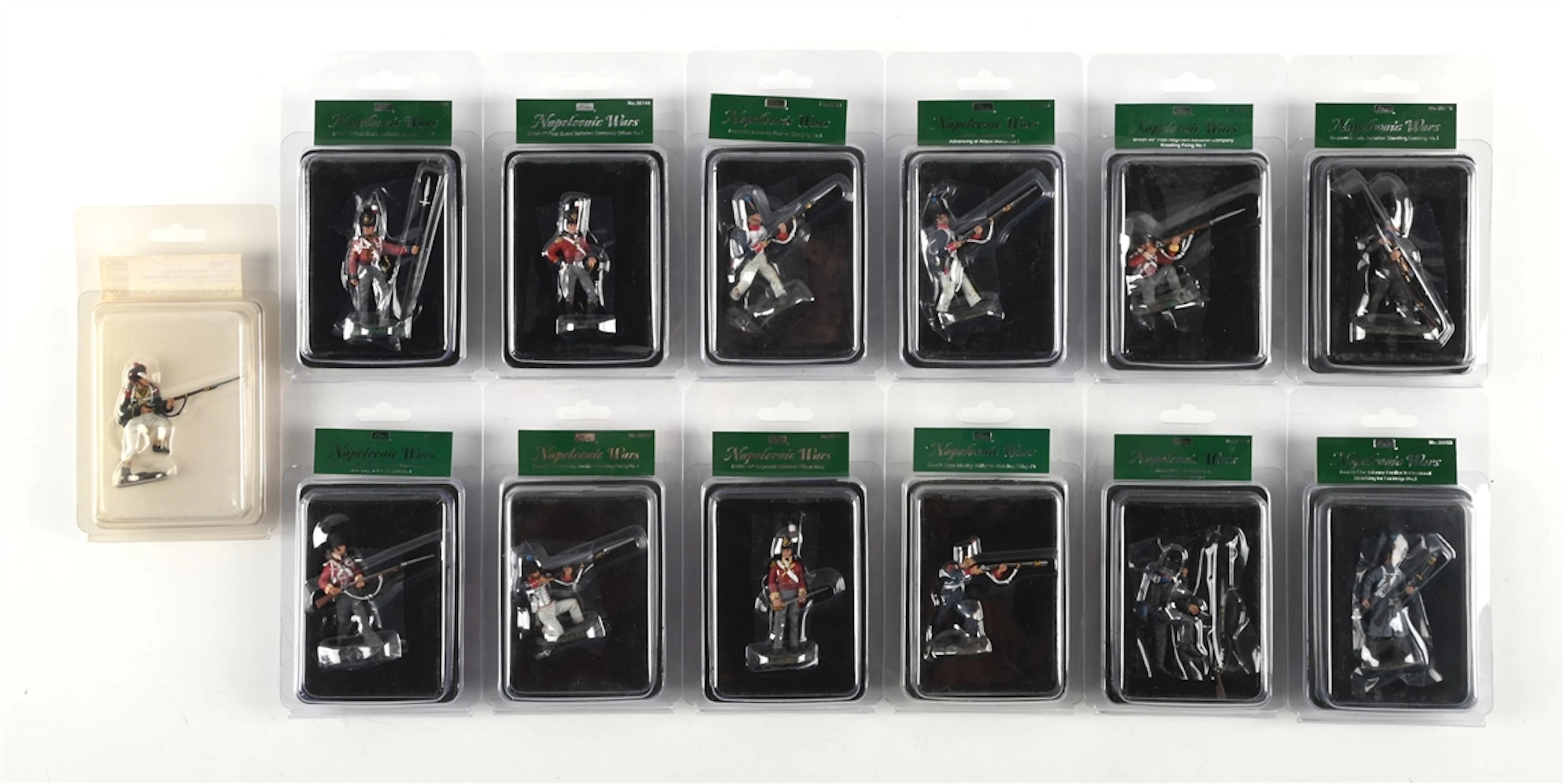 LOT OF 13: W. BRITAIN'S NAPOLEONIC FIGURES IN BLISTER PACKS
