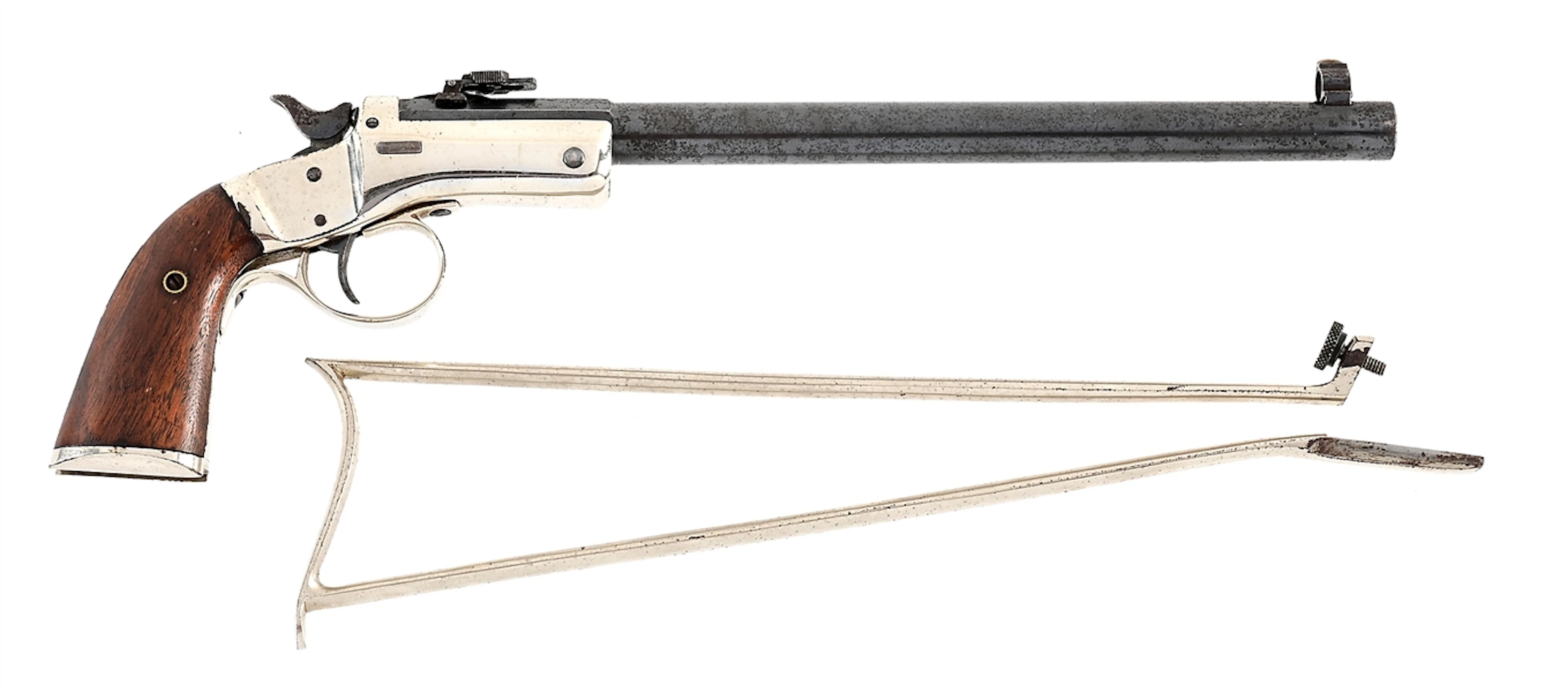 (A) STEVENS NEW MODEL POCKET RIFLE 2ND ISSUE SINGLE SHOT