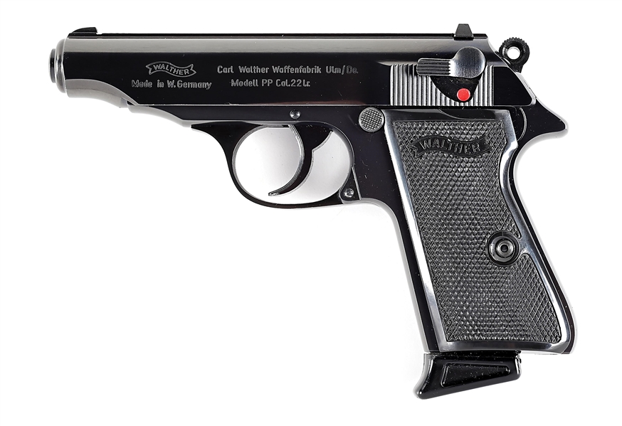 (M) WEST GERMAN WALTHER PP .22 LR SEMI-AUTOMATIC PISTOL WITH CASE ...