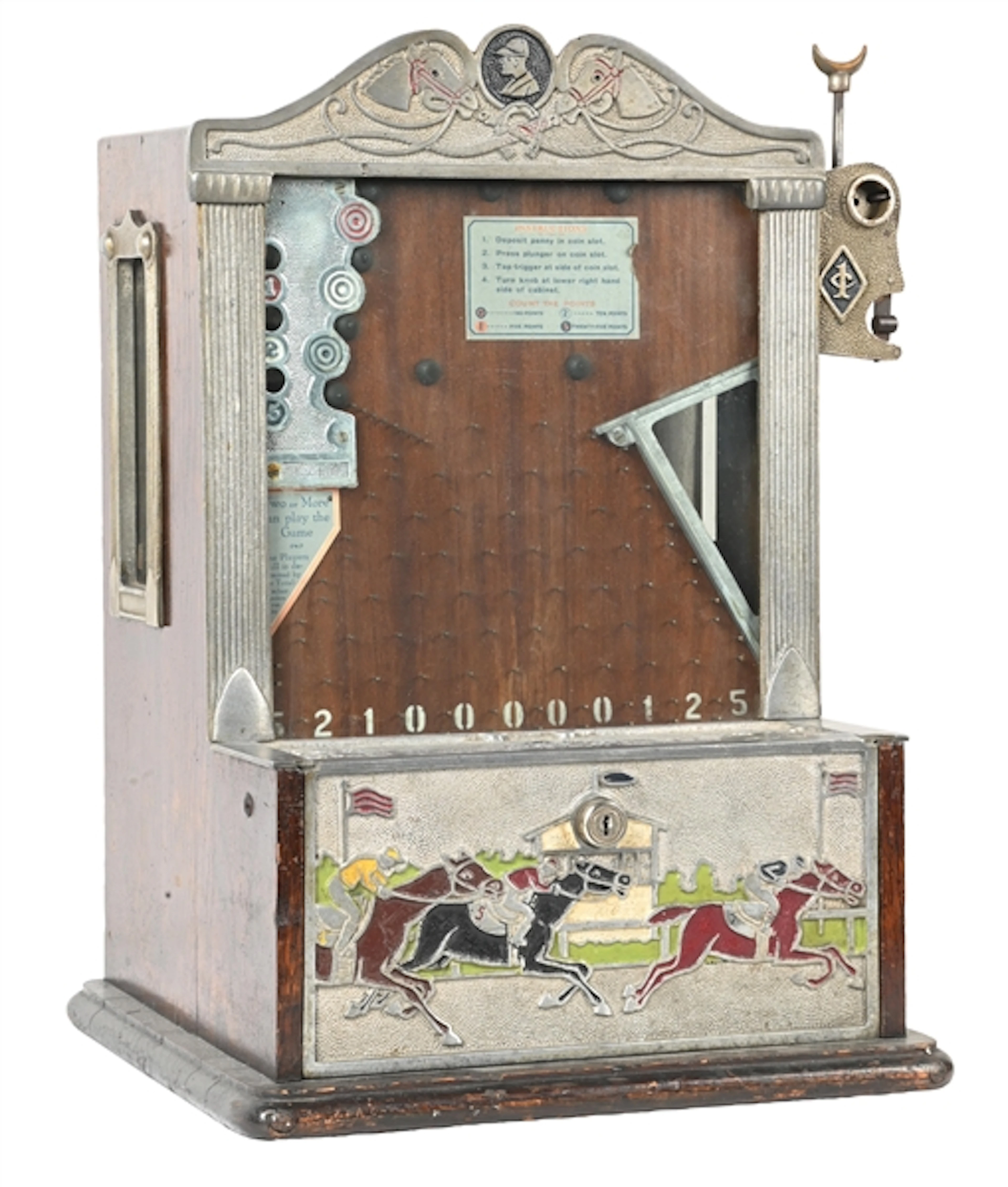1¢ O.D. JENNINGS CO. "THE FAVORITE" TRADE STIMULATOR & GUM VENDER.