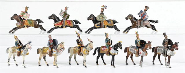 LOT OF 10: HEYDE MOUNTED KNIGHTS SIZE 2 (60MM)