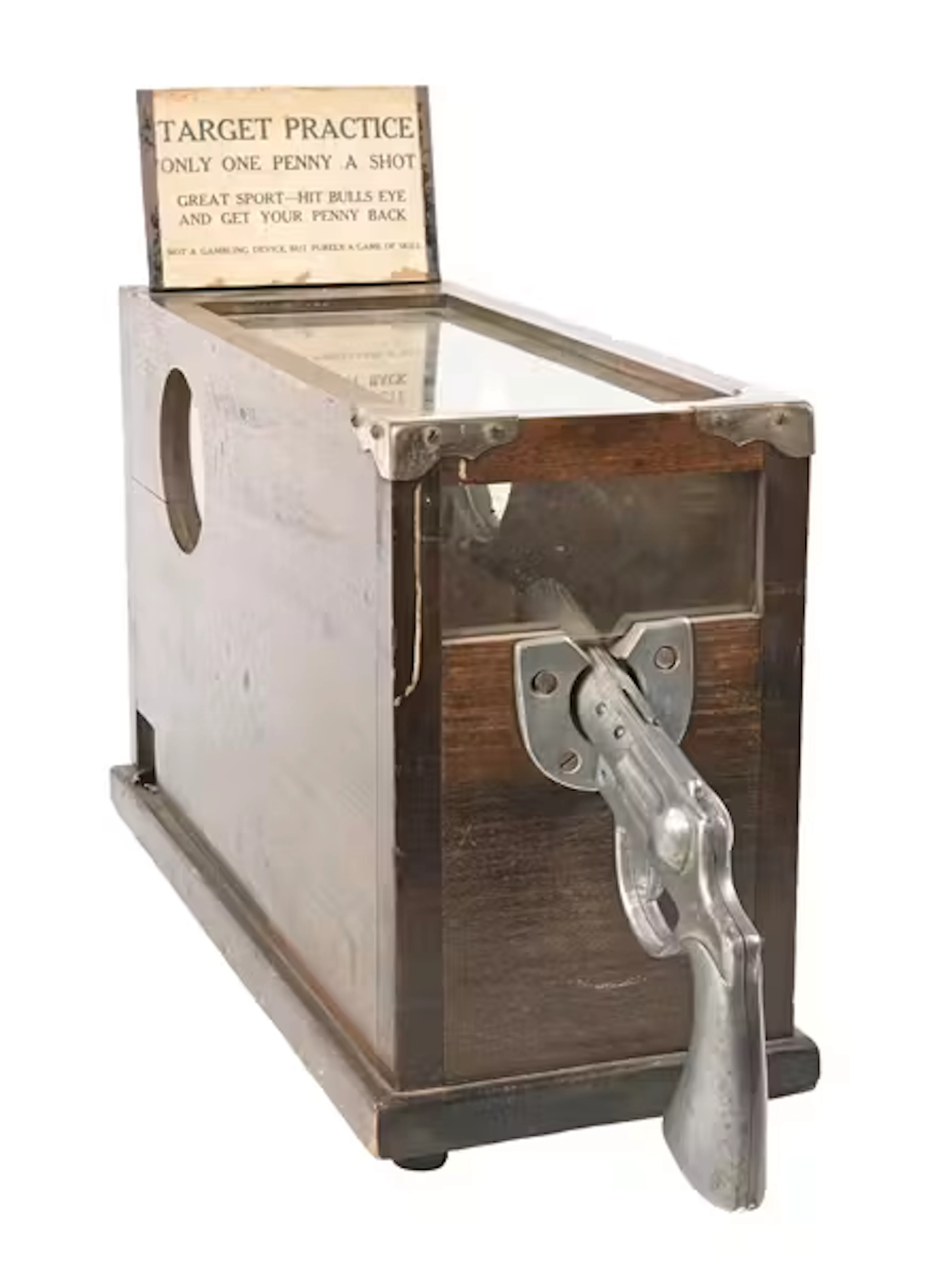 1¢ TARGET PRACTICE COUNTER PISTOL SHOOTING ARCADE MACHINE