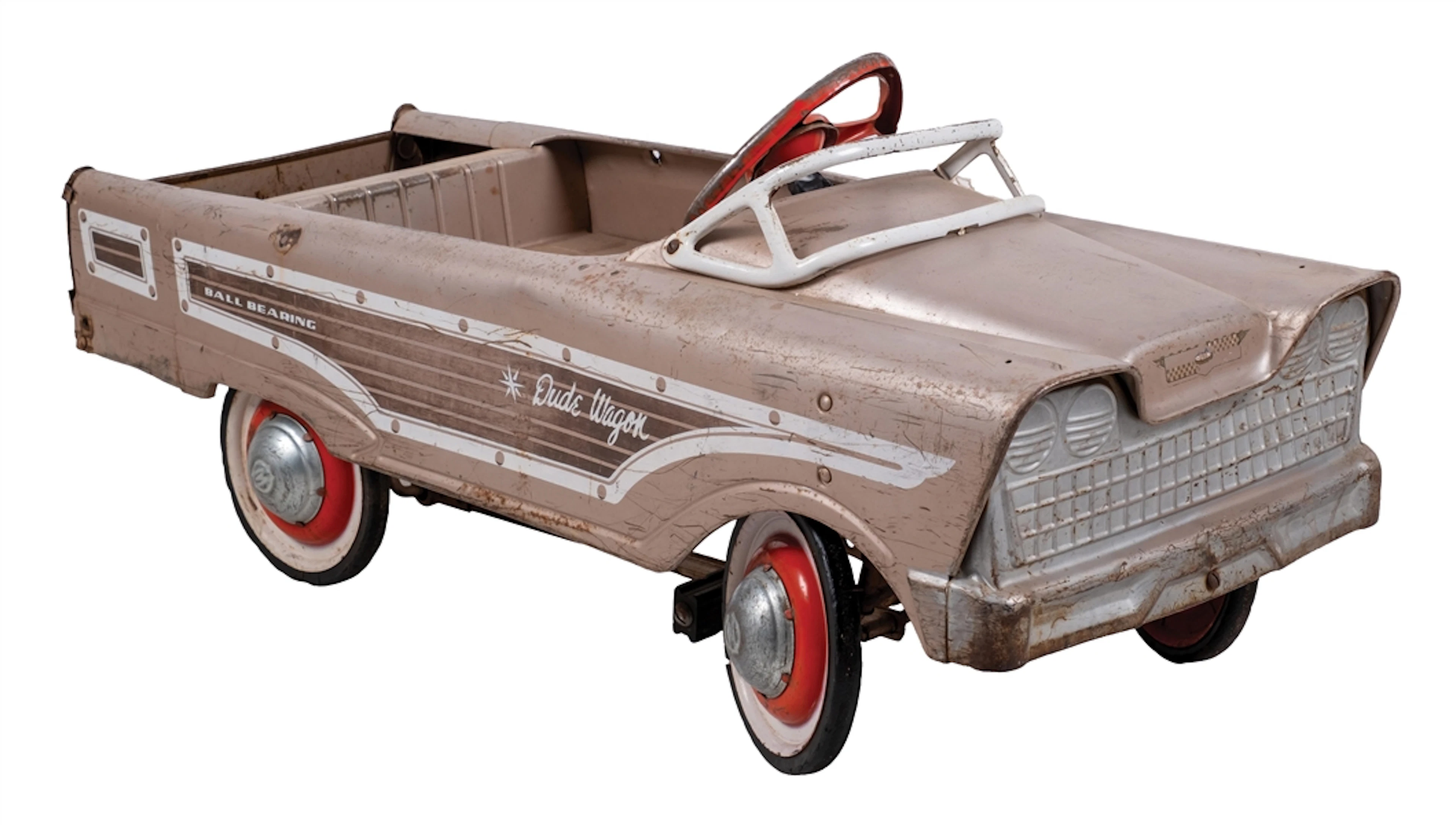 CHILD'S PEDAL CAR MARKED BALL BEARING IN ORIGINAL PAINT