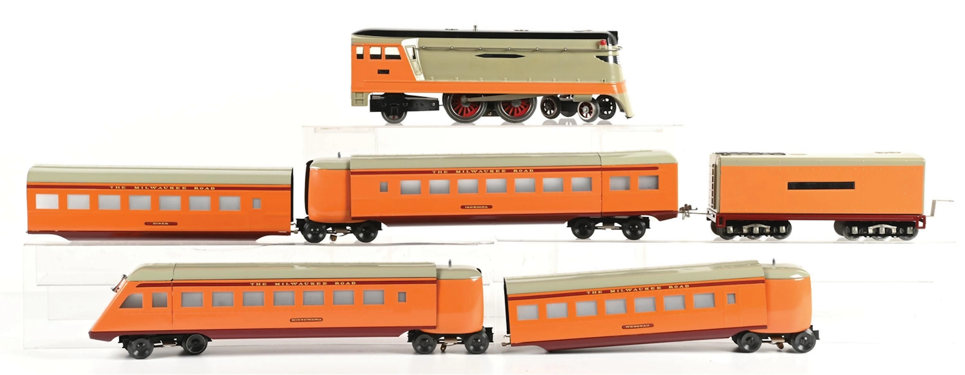 LOT OF 6: JAD LINES STD-GA. HIAWATHA MILWAUKEE ROAD SET