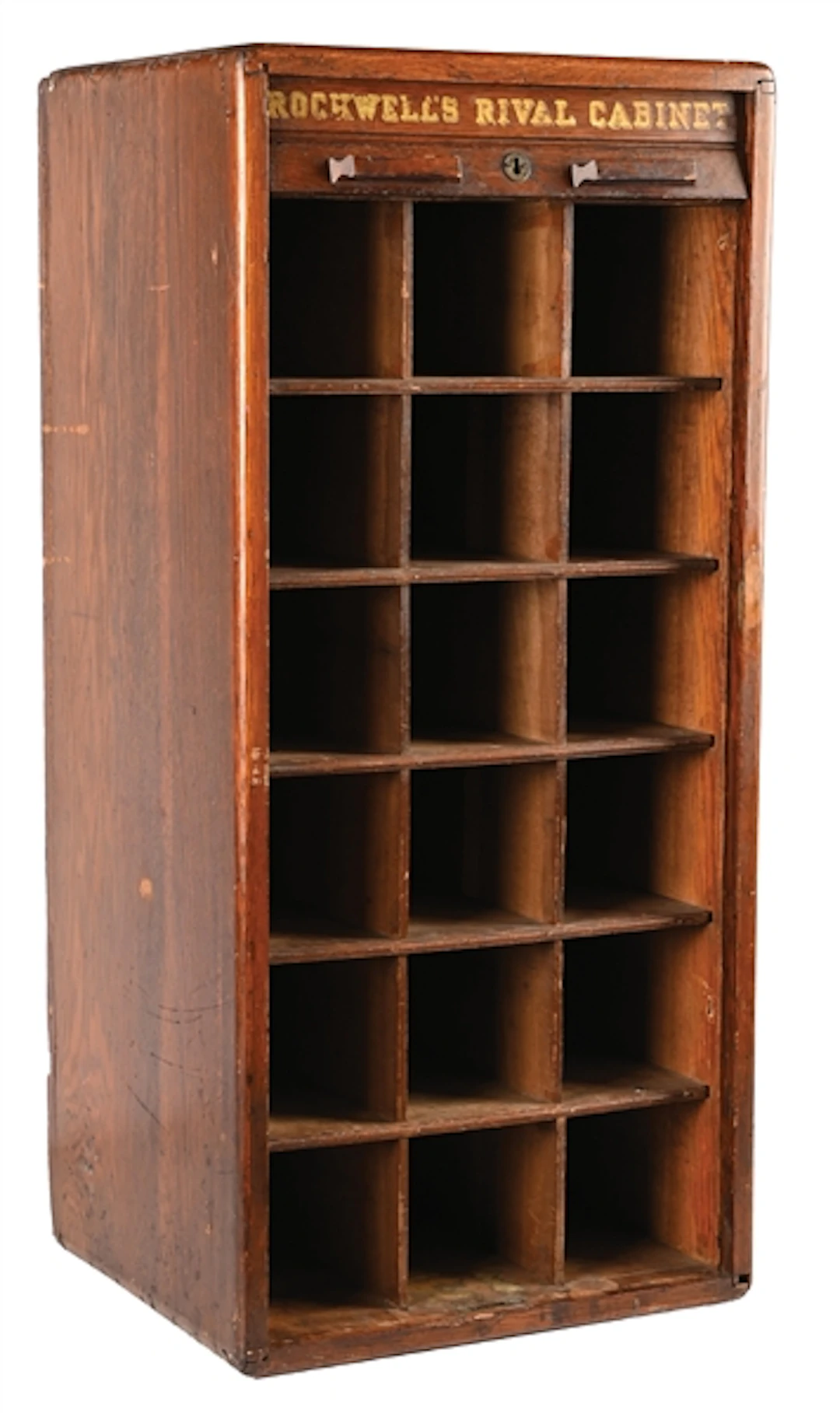 ROCKWELL'S RIVAL WOODEN CABINET