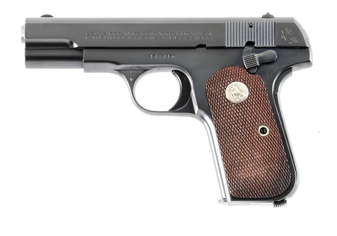 (C) COLT MODEL 1903 POCKET HAMMERLESS SEMI-AUTOMATIC PISTOL WITH BOX.