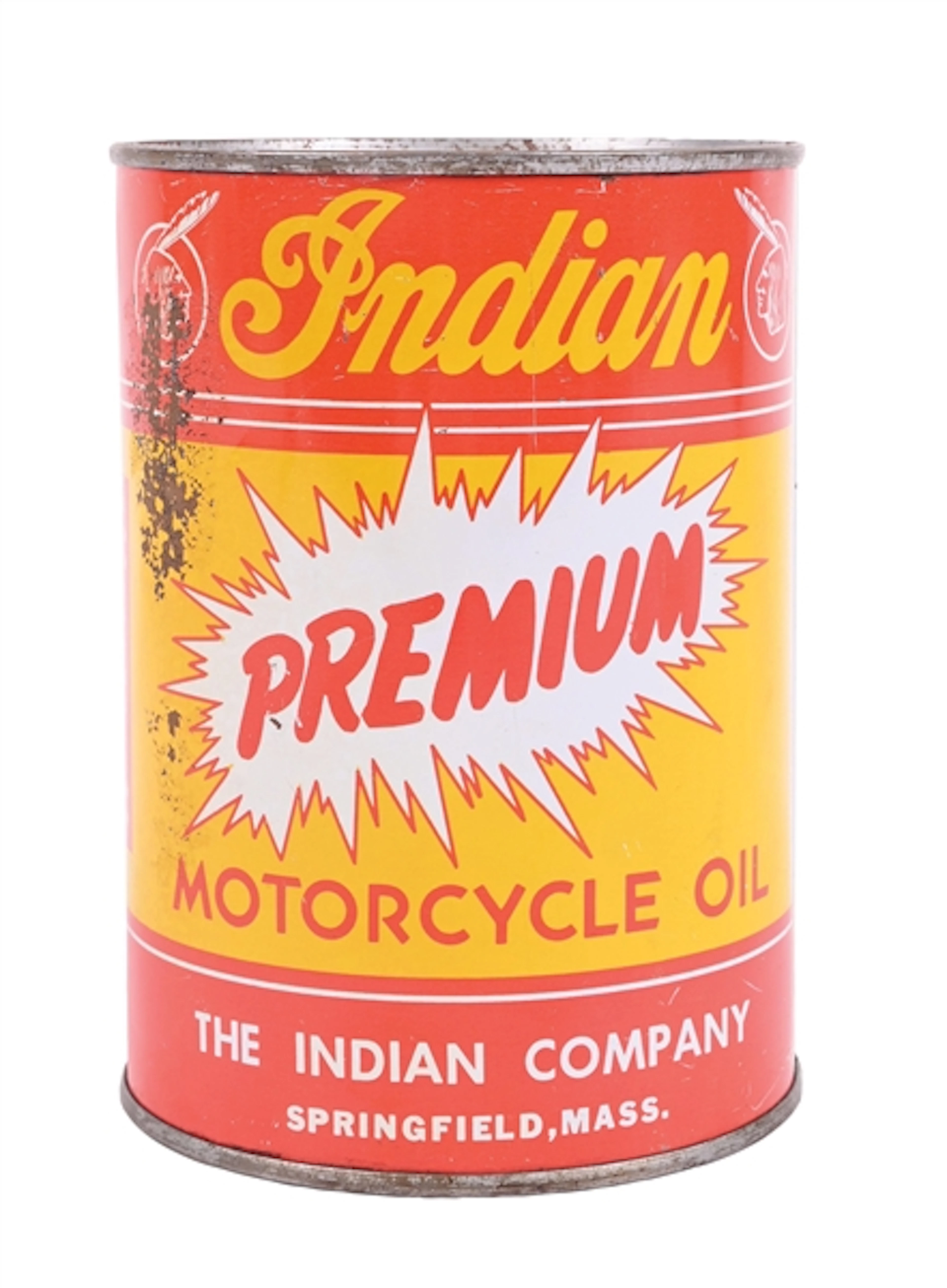 INDIAN PREMIUM MOTORCYCLE OIL ONE QUART CAN