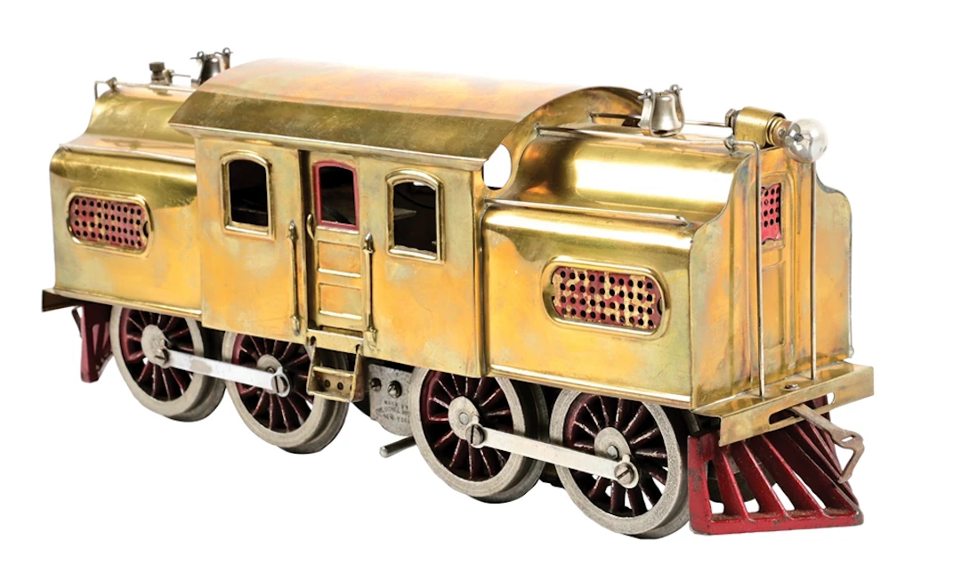 PRE-WAR LIONEL STANDARD GA. NO. 54 BRASS ELECTRIC LOCOMOTIVE