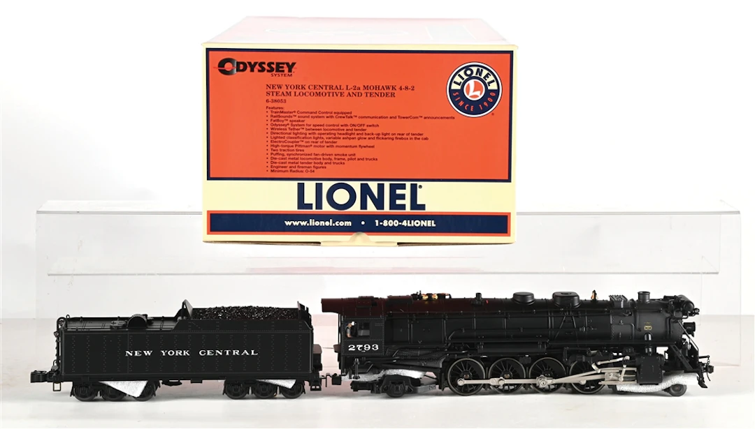 LIONEL O-GA. 6-38053 NEW YORK CENTRAL L-2A MOHAWK 4-8-2 STEAM LOCOMOTIVE