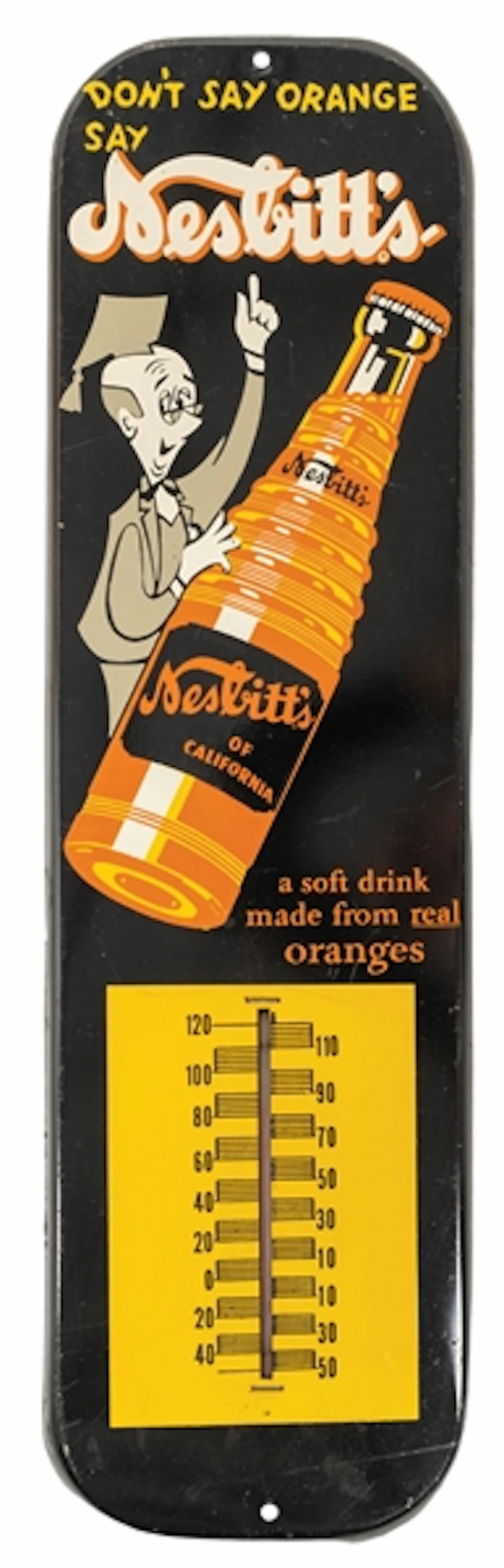 NESBITT'S BLACK FRAME THERMOMETER