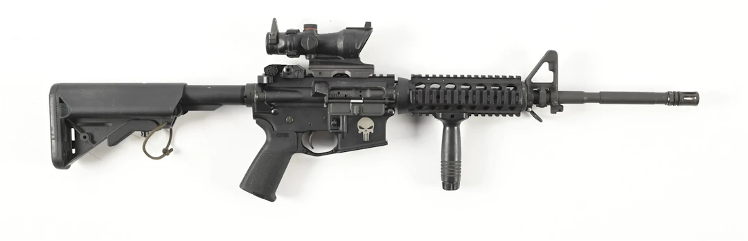(M) ANDERSON AM-15 M4 STYLE SEMI-AUTOMATIC RIFLE WITH ACOG OPTIC