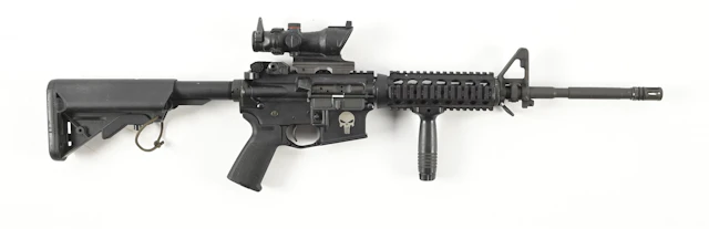 (M) ANDERSON AM-15 M4 STYLE SEMI-AUTOMATIC RIFLE WITH ACOG OPTIC