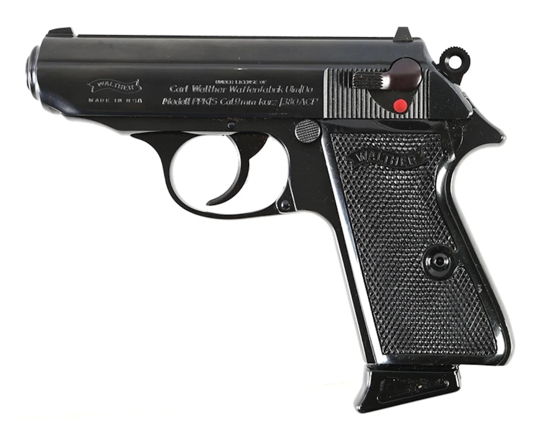 (M) INTERARMS USA WALTHER PPK/S .380 SEMI AUTOMATIC PISTOL WITH CASE.