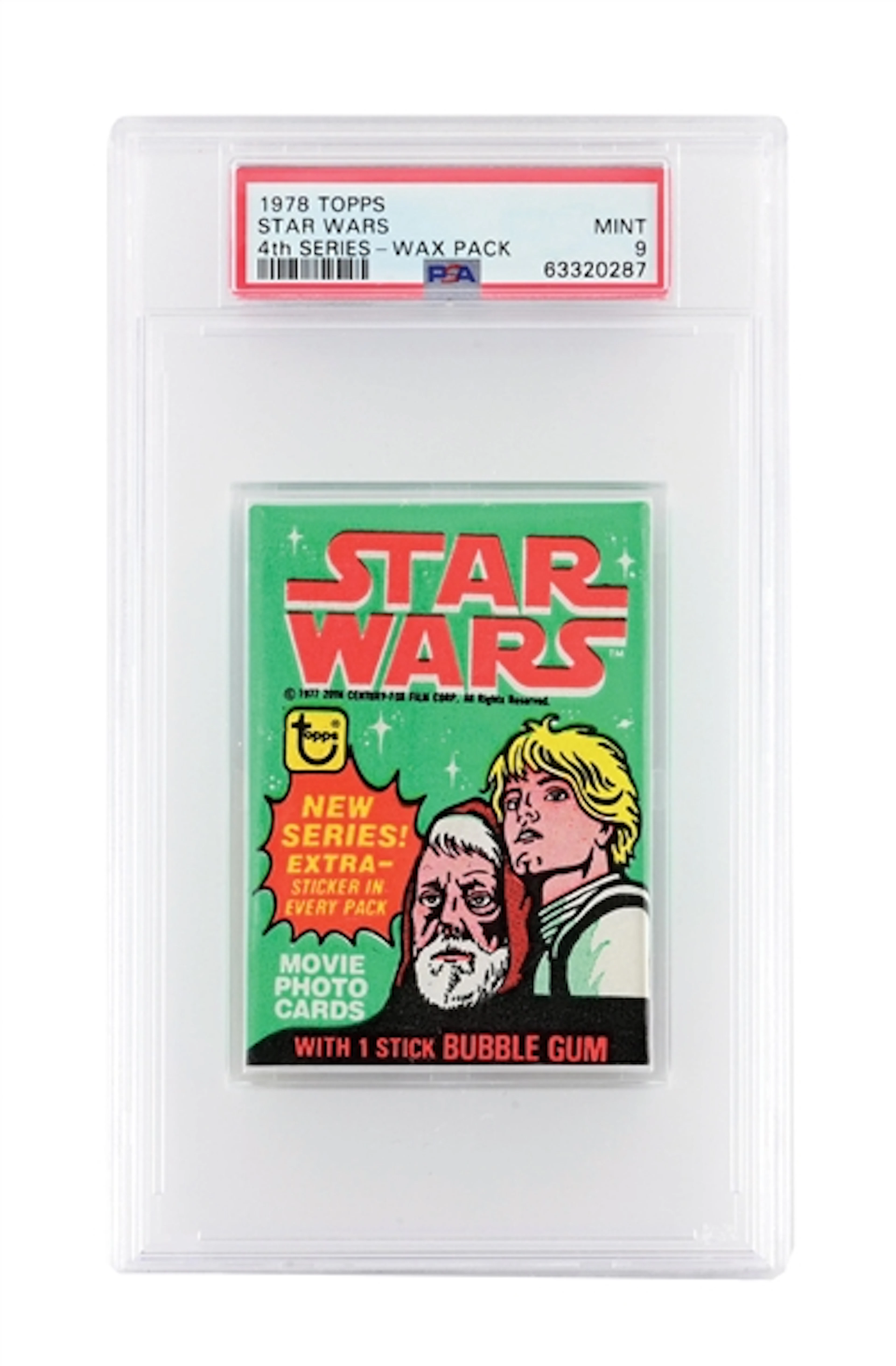1978 TOPPS STAR WARS 4TH SERIES WAX PACK PSA9