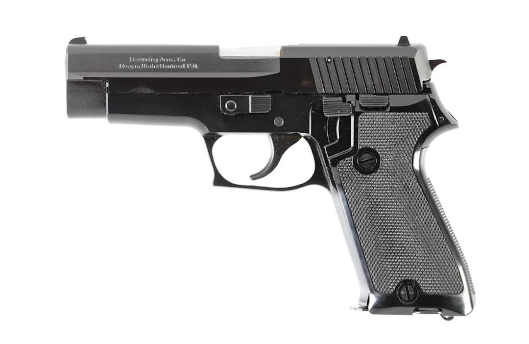 (M) BROWNING BDA 45 SEMI-AUTOMATIC PISTOL WITH BOX.
